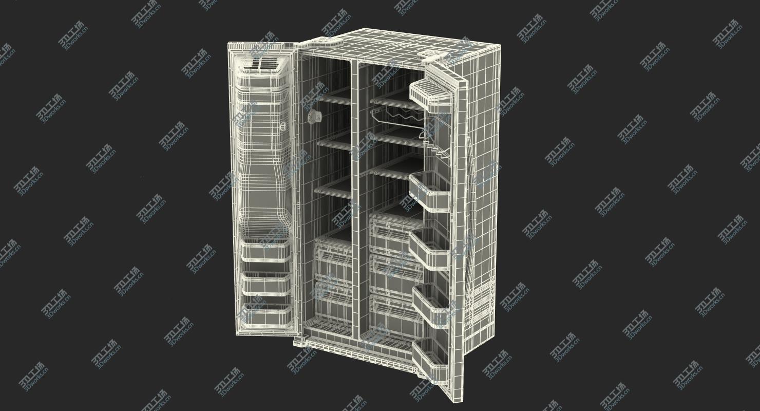 images/goods_img/202104094/Samsung Stainless Side By Side Refrigerator 3D model/4.jpg